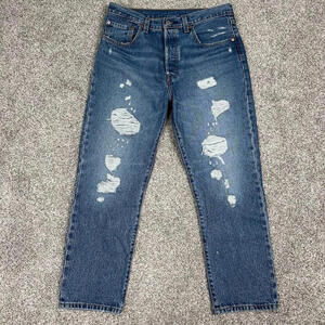 Levi's Women's Distressed Blue Jeans